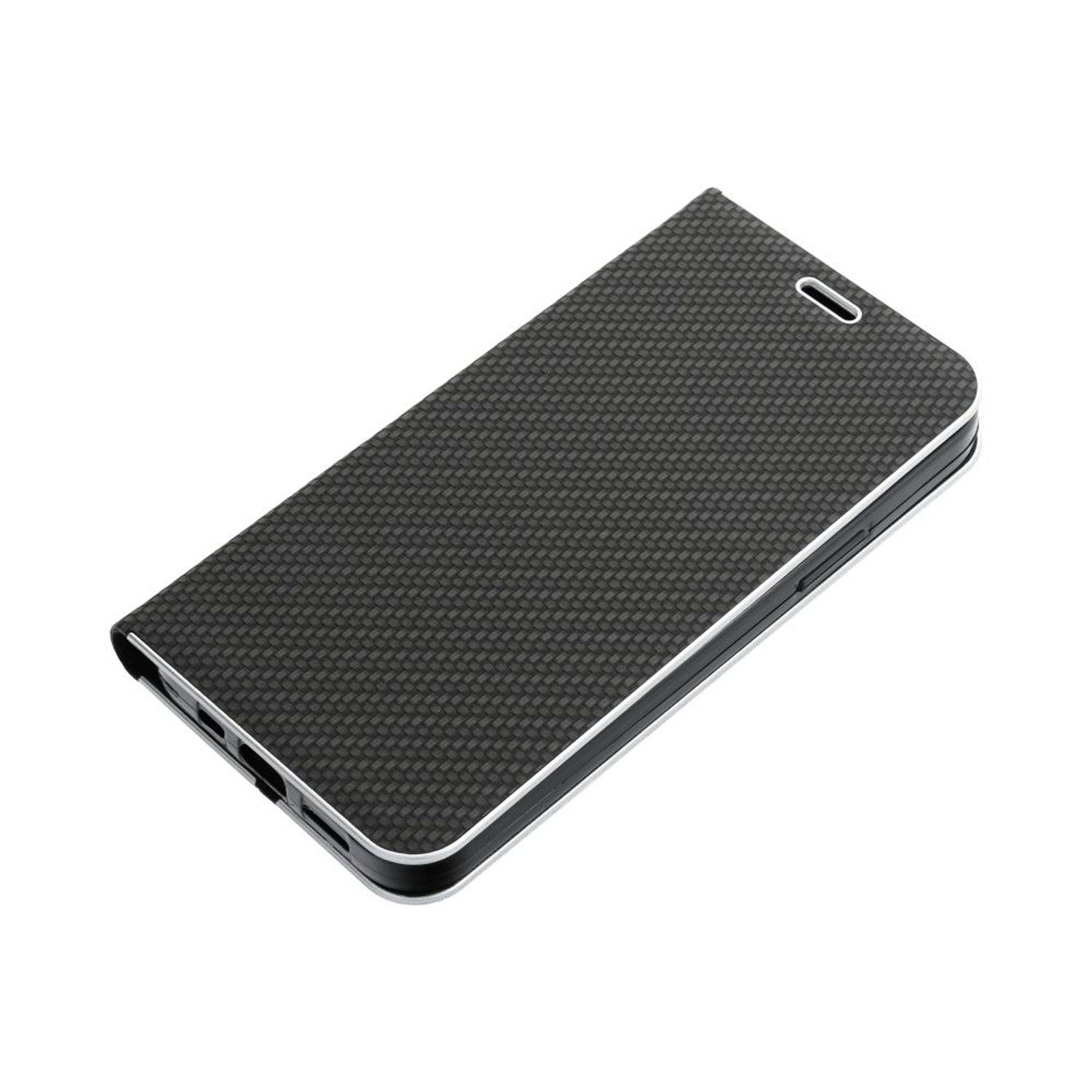 Hülle kompatibel mit Samsung Galaxy S23 Plus Kunstleder Handyhülle - Handy Case Schwarz