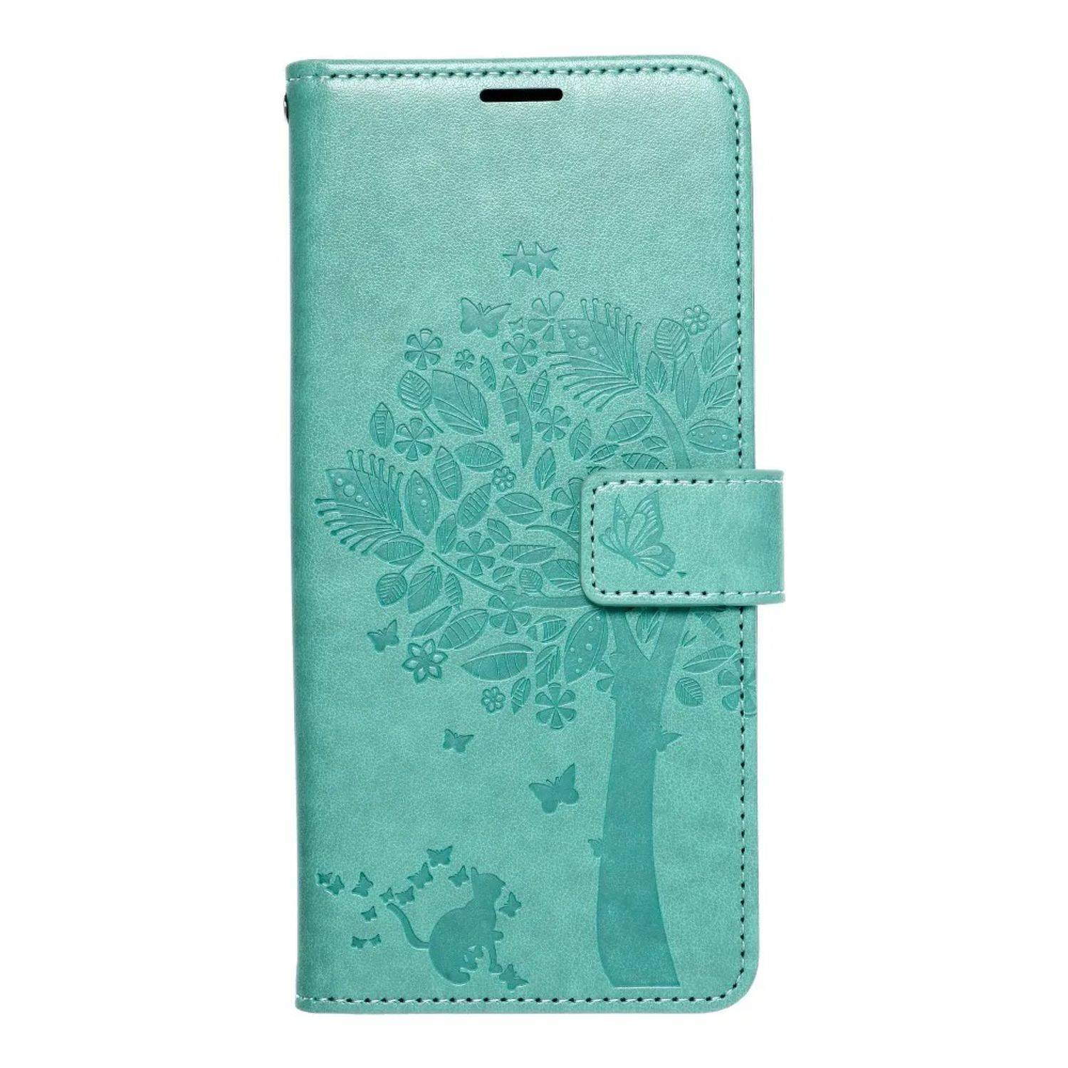 Hülle kompatibel mit Samsung Galaxy A13 4G Kunstleder Handyhülle - Handy Case Baum Grün