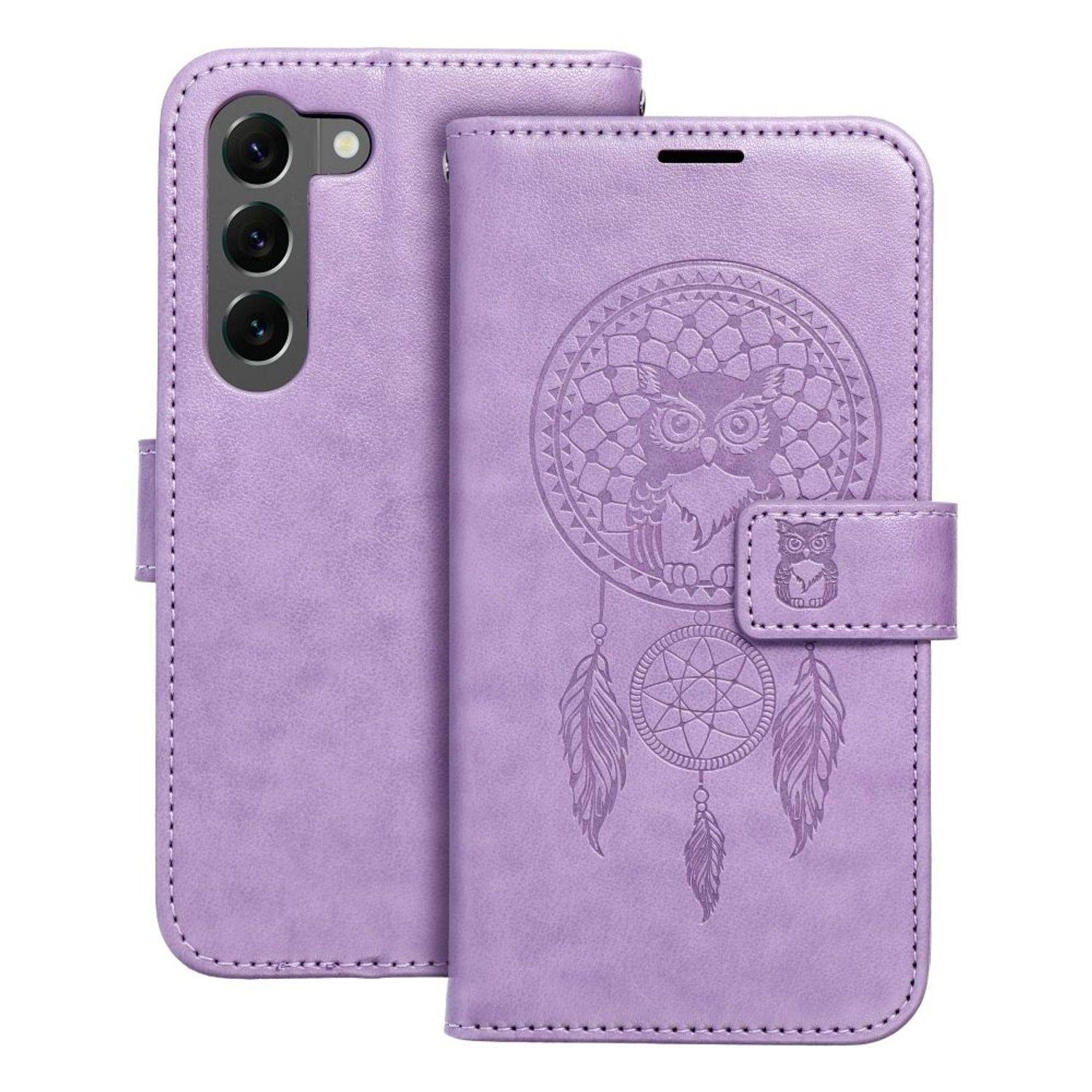 Hülle kompatibel mit Samsung Galaxy A13 4G Kunstleder Handyhülle - Handy Case Traumfänger Violett