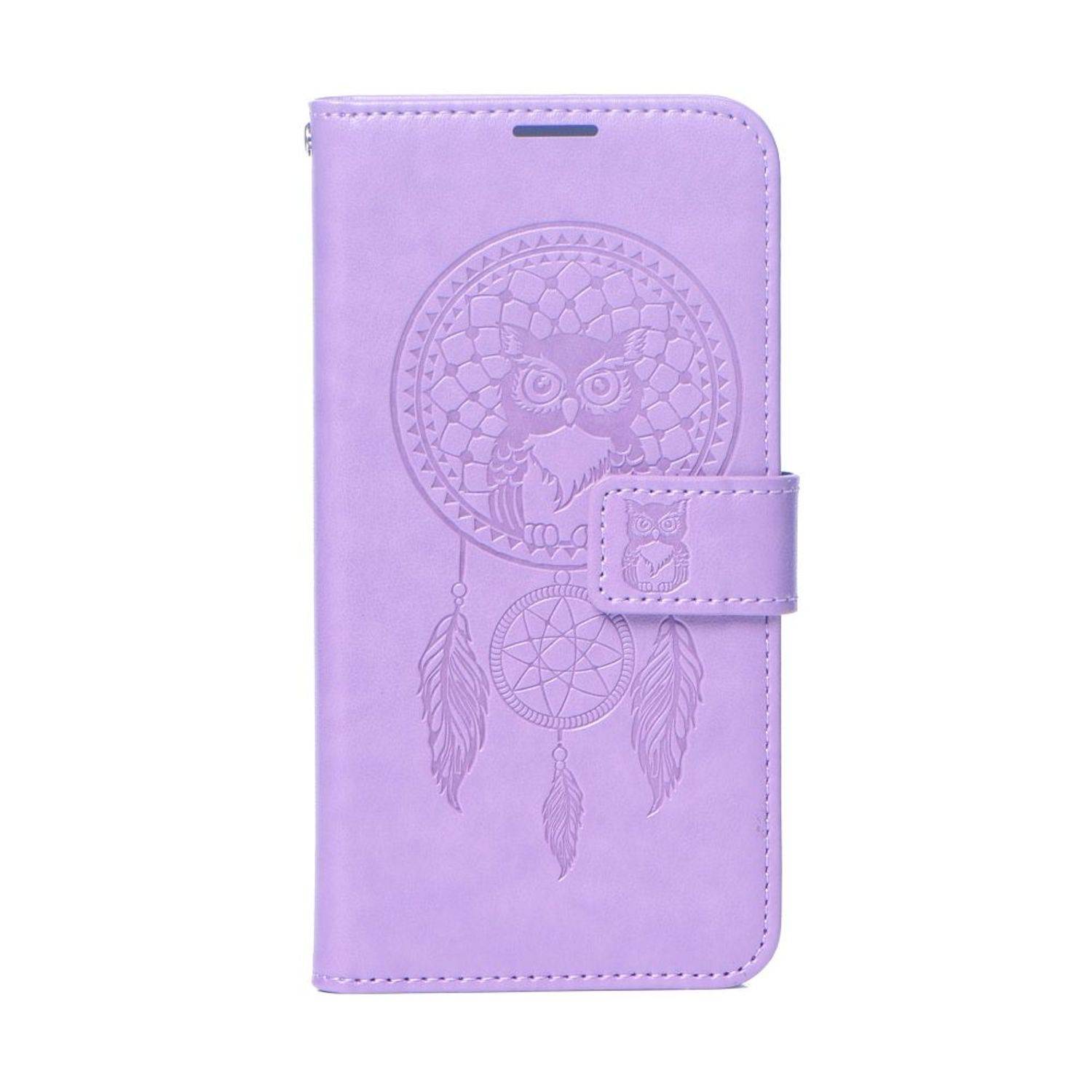 Hülle kompatibel mit Samsung Galaxy A13 4G Kunstleder Handyhülle - Handy Case Traumfänger Violett