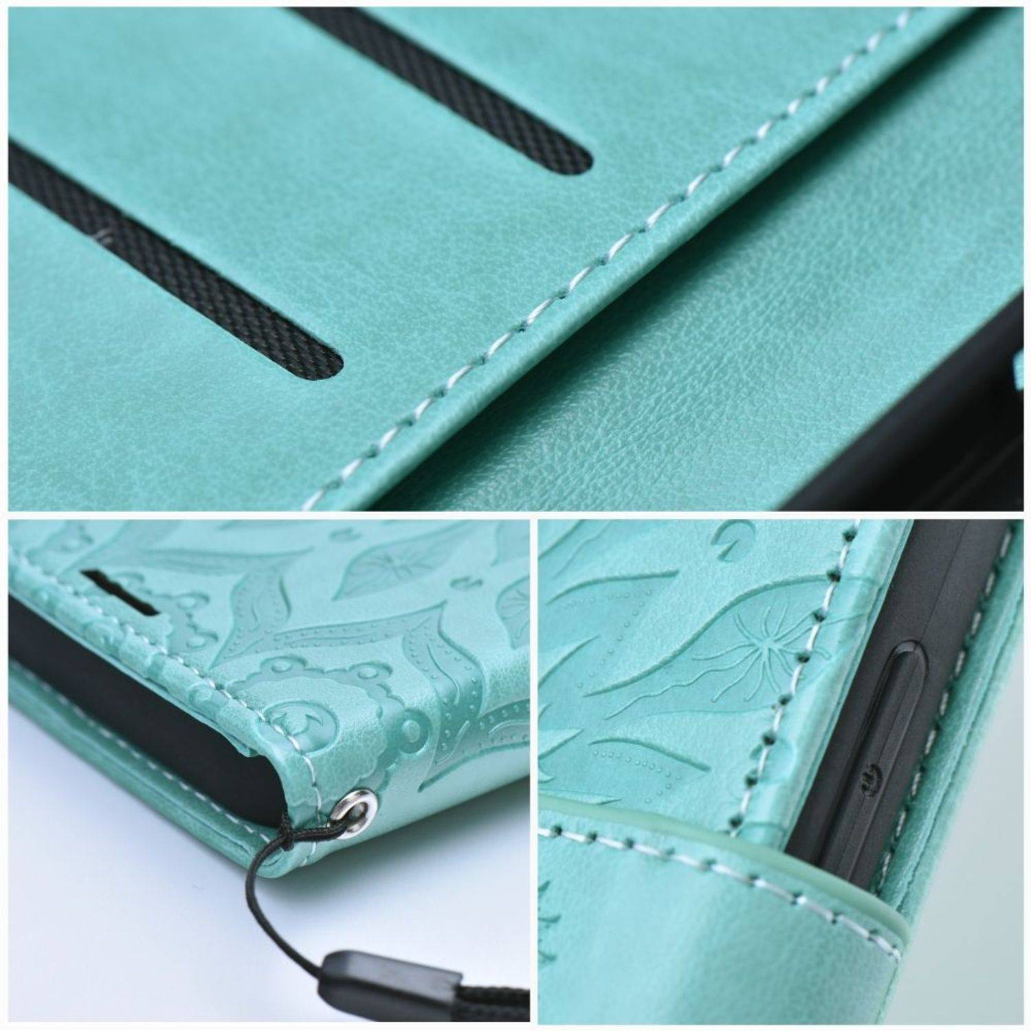Hülle kompatibel mit Xiaomi Redmi Note 10 Kunstleder Handyhülle - Handy Case Mandala Grün