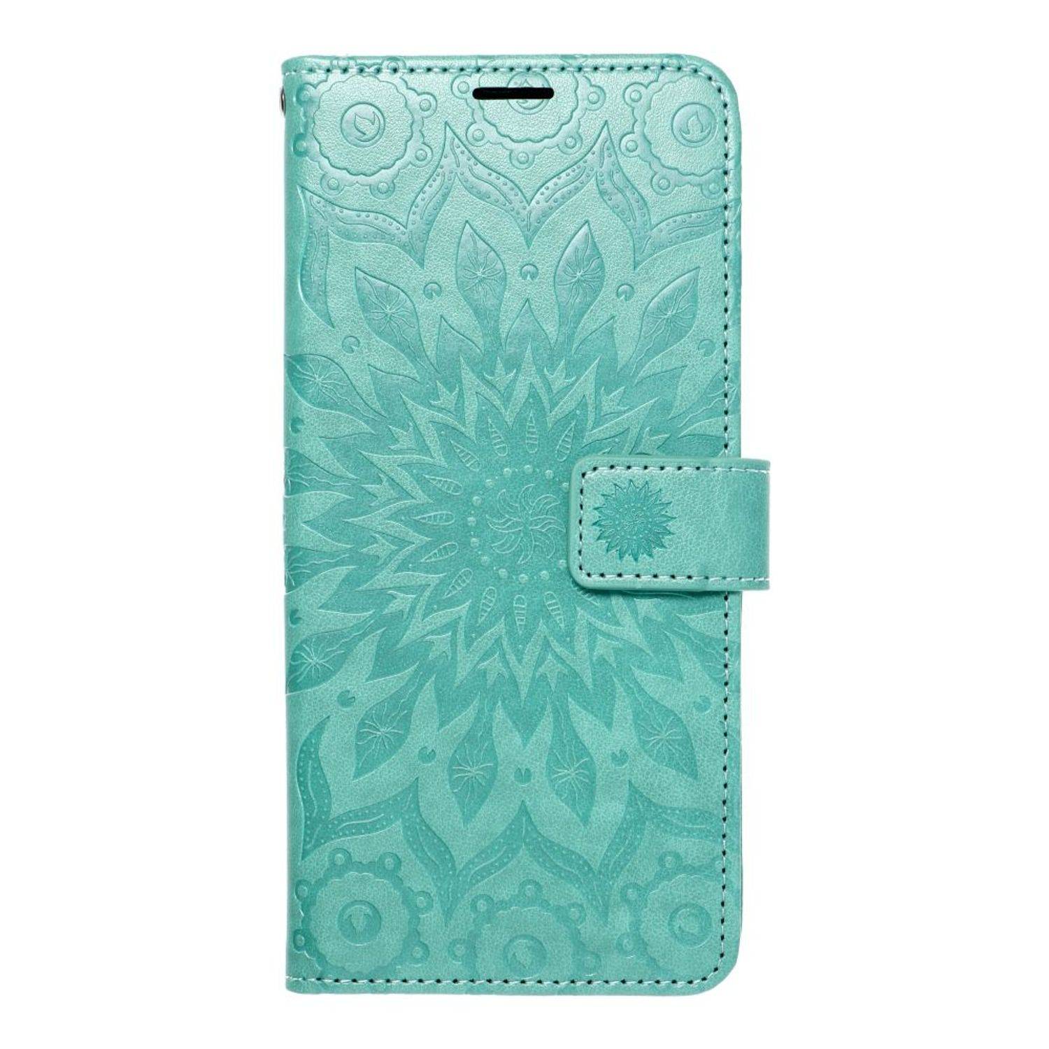 Hülle kompatibel mit Samsung Galaxy S23 Kunstleder Handyhülle - Handy Case Mandala Grün