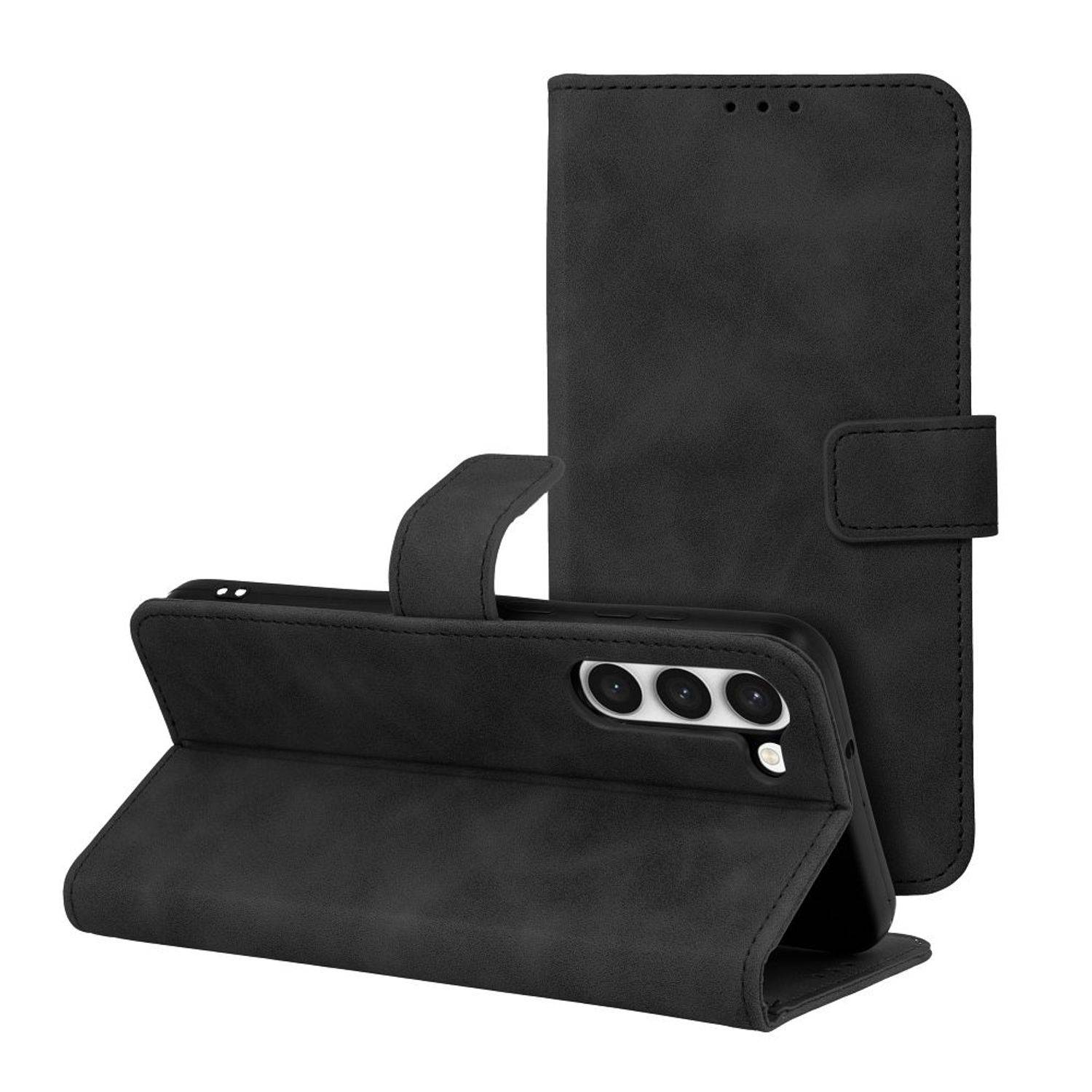 Hülle kompatibel mit Xiaomi 12 / 12X Kunstleder Handyhülle - Handy Case Schwarz