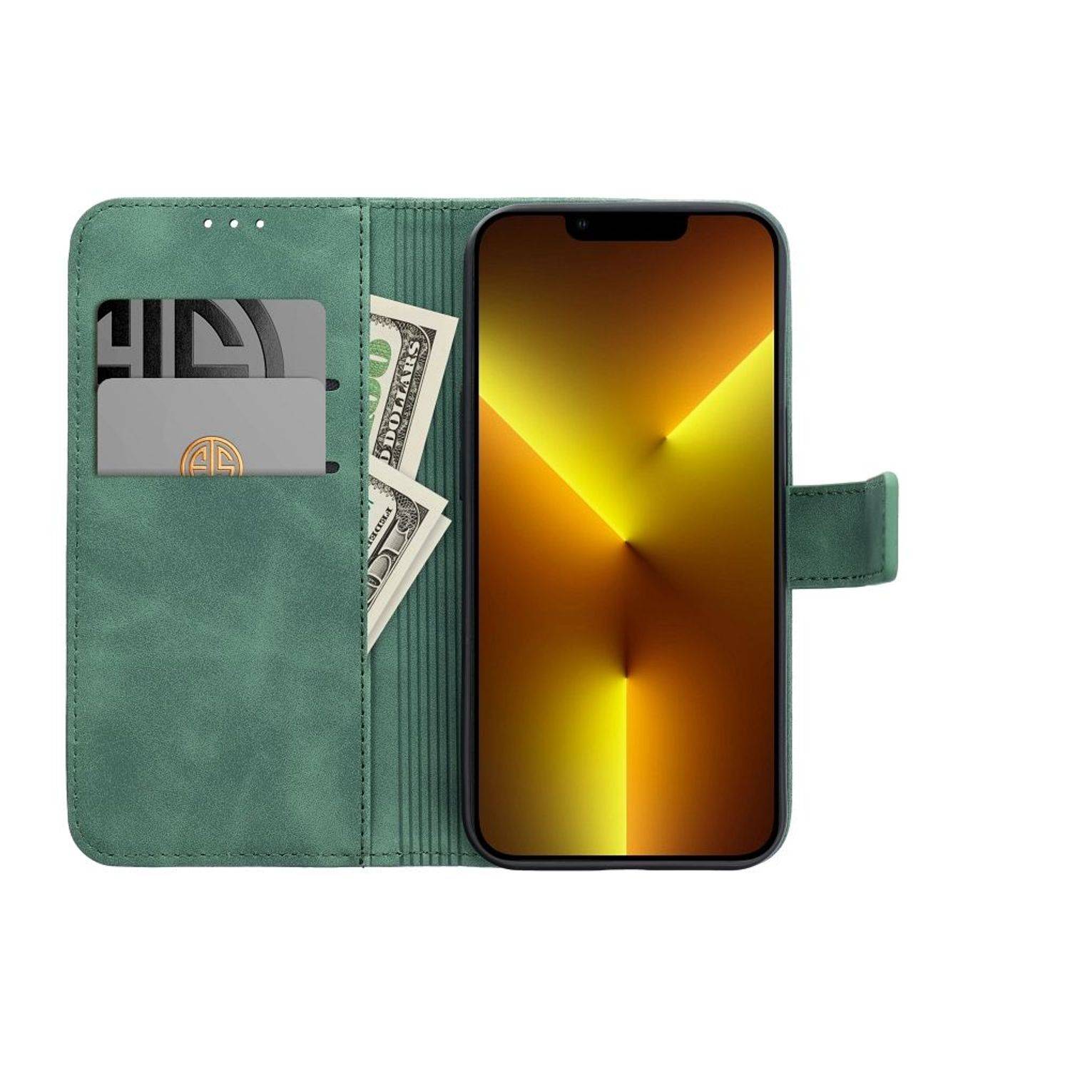 Hülle kompatibel mit Xiaomi 12 / 12X Kunstleder Handyhülle - Handy Case Grün
