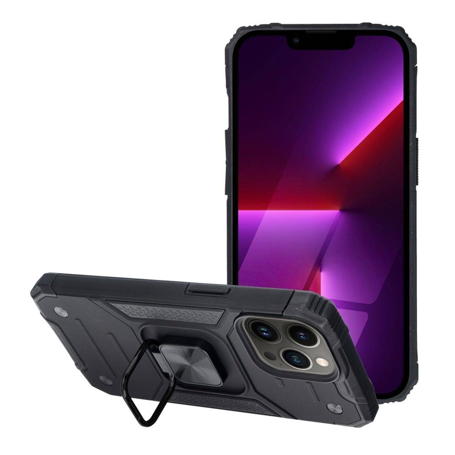Hülle kompatibel mit Apple iPhone 14 Kunststoff Soft Handyhülle - Handy Case Schwarz