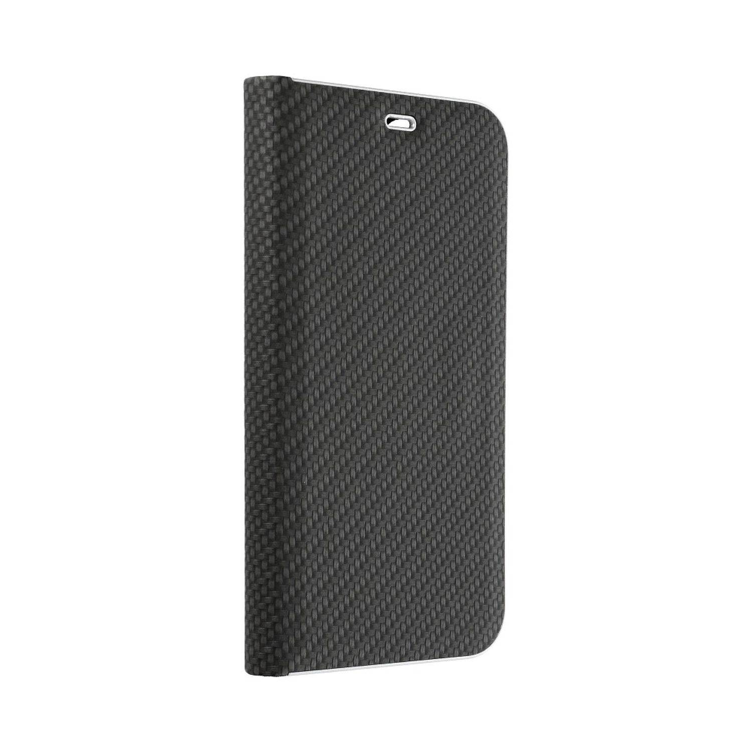 Hülle kompatibel mit Samsung Galaxy A41 Kunstleder Handyhülle - Handy Case Schwarz