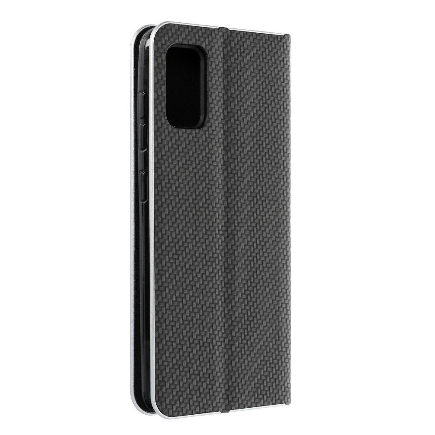 Hülle kompatibel mit Samsung Galaxy A41 Kunstleder Handyhülle - Handy Case Schwarz