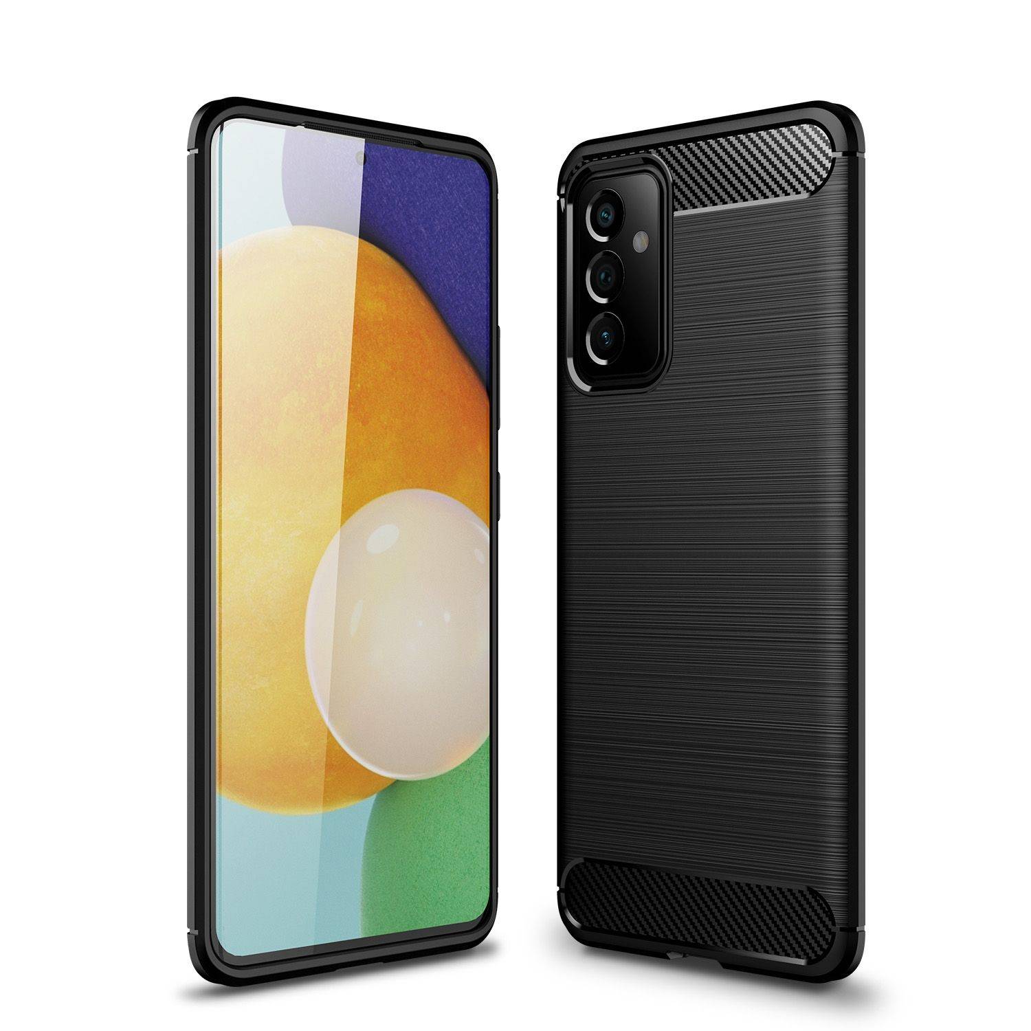 Hülle kompatibel mit Samsung Galaxy A82 5G Kunststoff Soft Handyhülle - Handy Case Schwarz