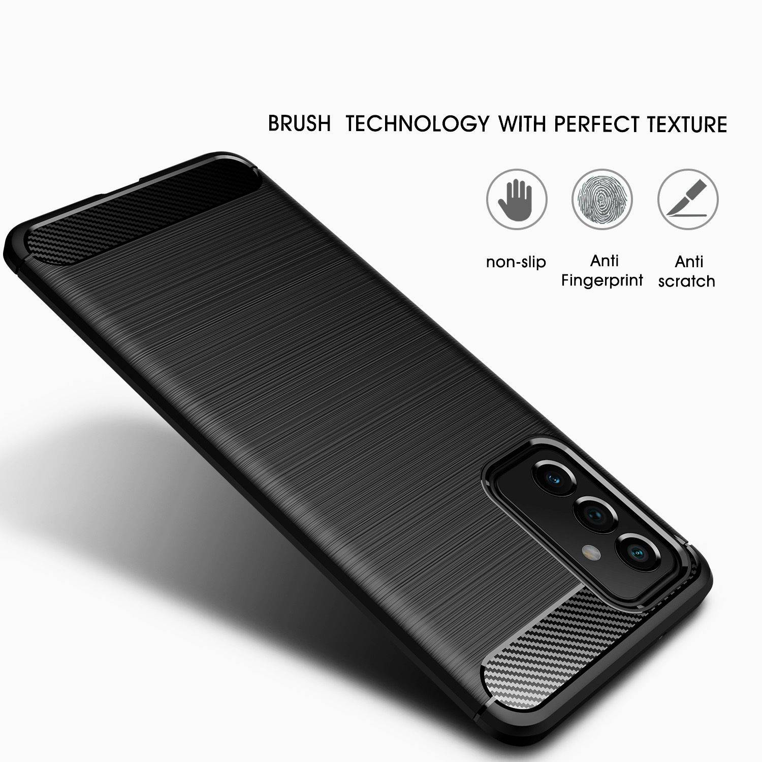 Hülle kompatibel mit Samsung Galaxy A82 5G Kunststoff Soft Handyhülle - Handy Case Schwarz