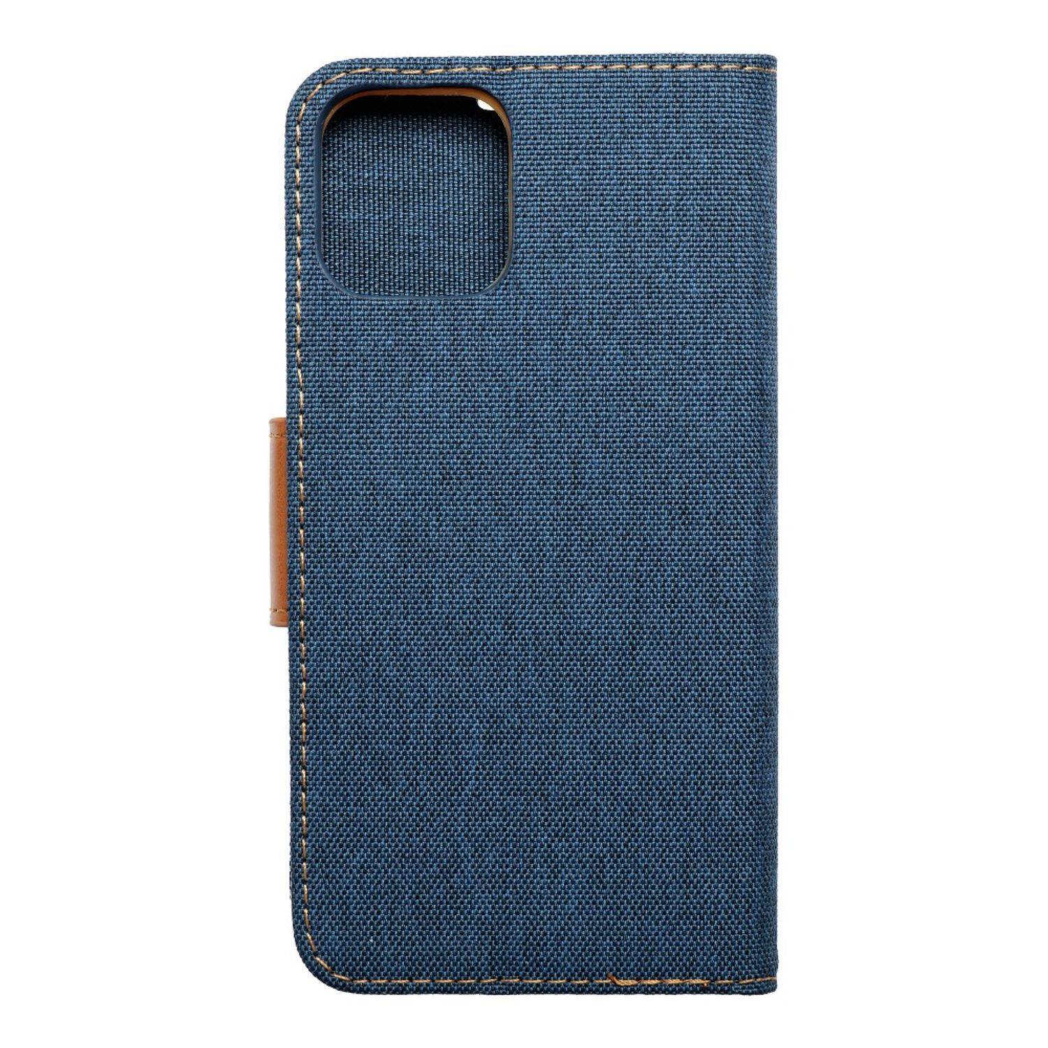 Hülle kompatibel mit Apple iPhone 12 / 12 Pro Kunstleder Handyhülle - Handy Case Blau