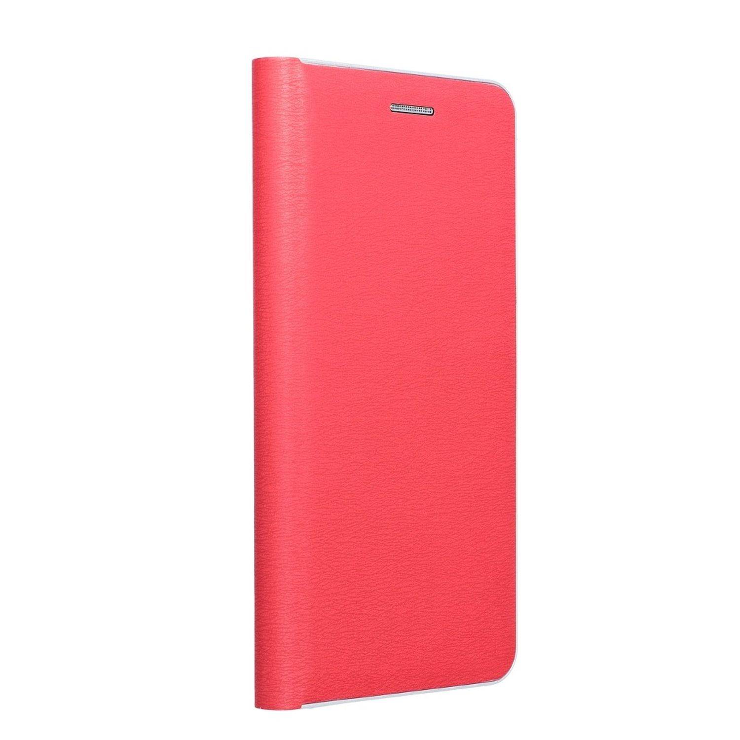 Hülle kompatibel mit Xiaomi Redmi Note 10 5G Kunstleder Handyhülle - Handy Case Rot