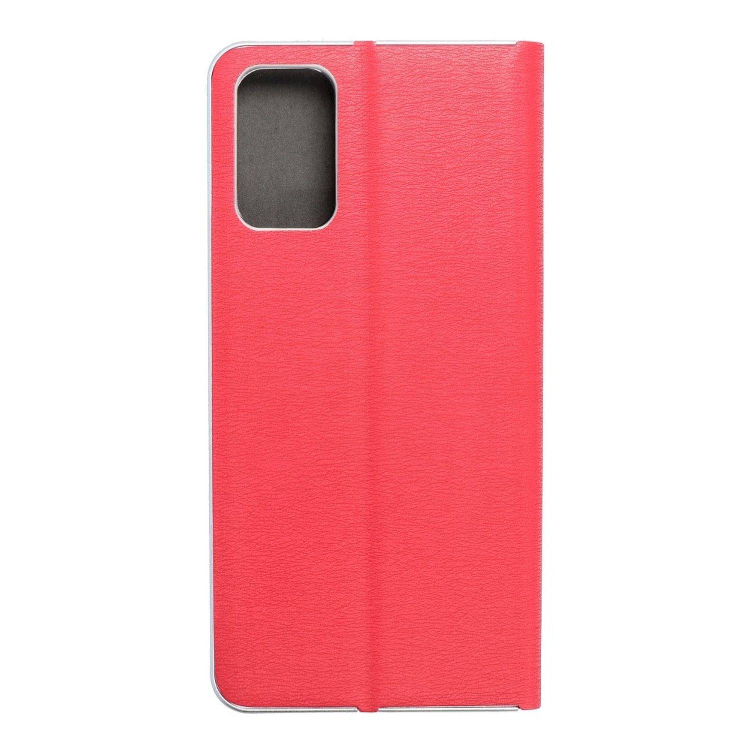 Hülle kompatibel mit Xiaomi Redmi Note 10 5G Kunstleder Handyhülle - Handy Case Rot