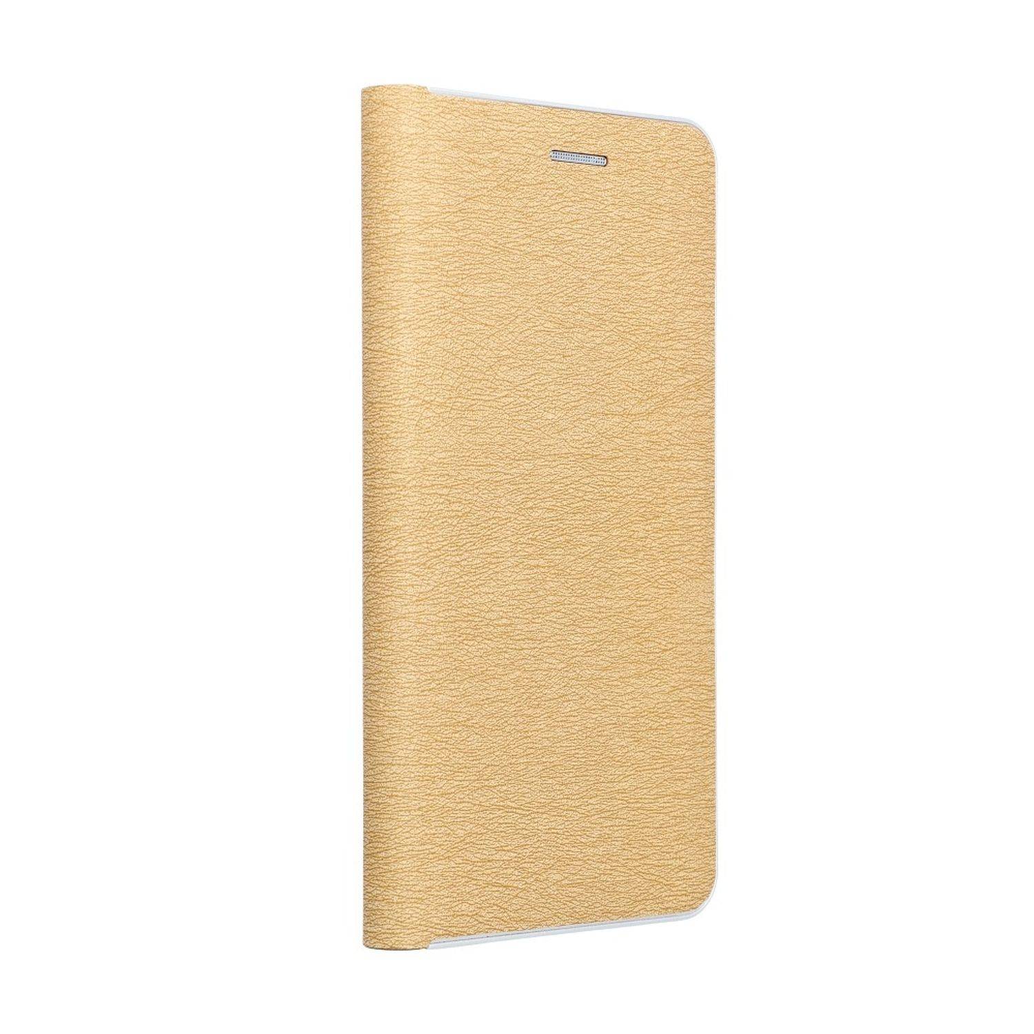 Hülle kompatibel mit Xiaomi Redmi Note 10 5G Kunstleder Handyhülle - Handy Case Gold