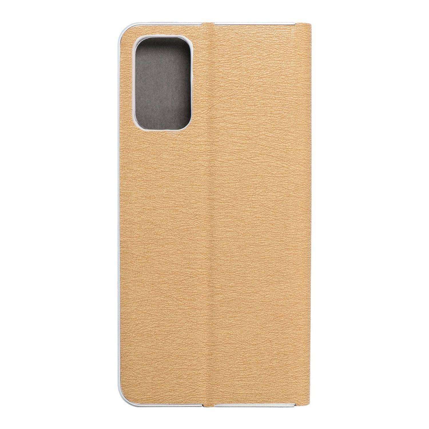 Hülle kompatibel mit Xiaomi Redmi Note 10 5G Kunstleder Handyhülle - Handy Case Gold