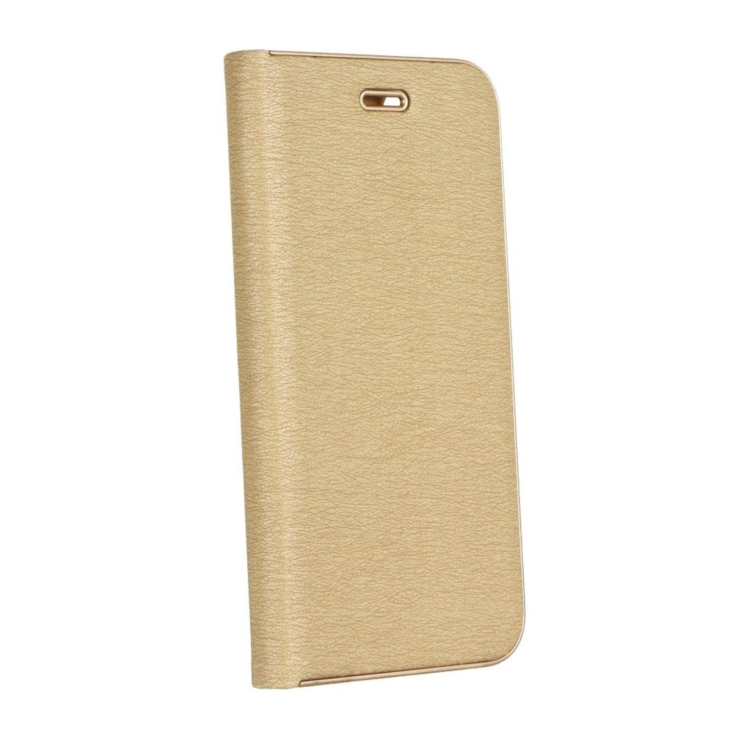 Hülle kompatibel mit Samsung Galaxy A22 5G Kunstleder Handyhülle - Handy Case Gold
