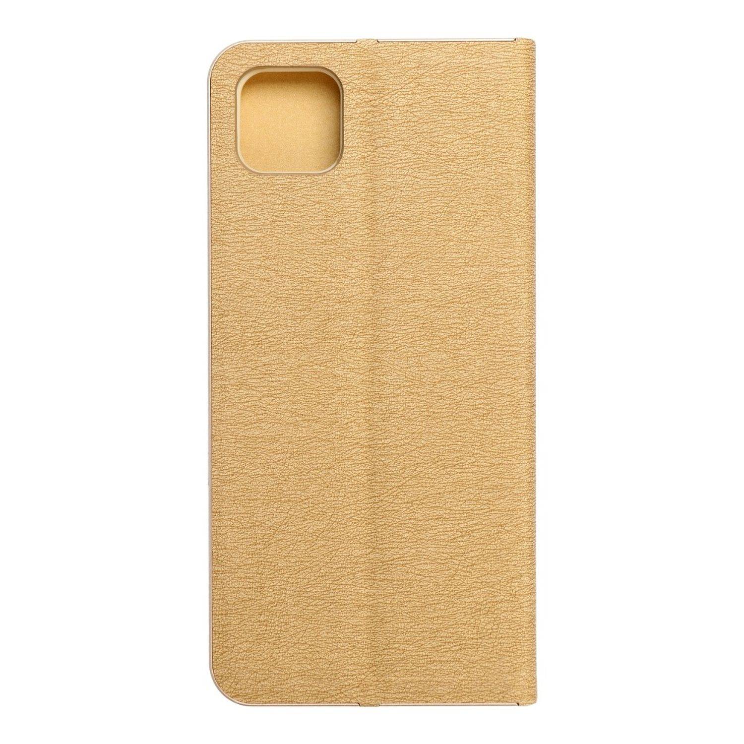 Hülle kompatibel mit Samsung Galaxy A22 5G Kunstleder Handyhülle - Handy Case Gold