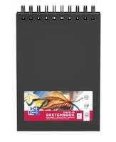 Oxford 400152645, Monochromatisch, Schwarz, A5, 40 Blätter, 225 g/m², Hardcover
