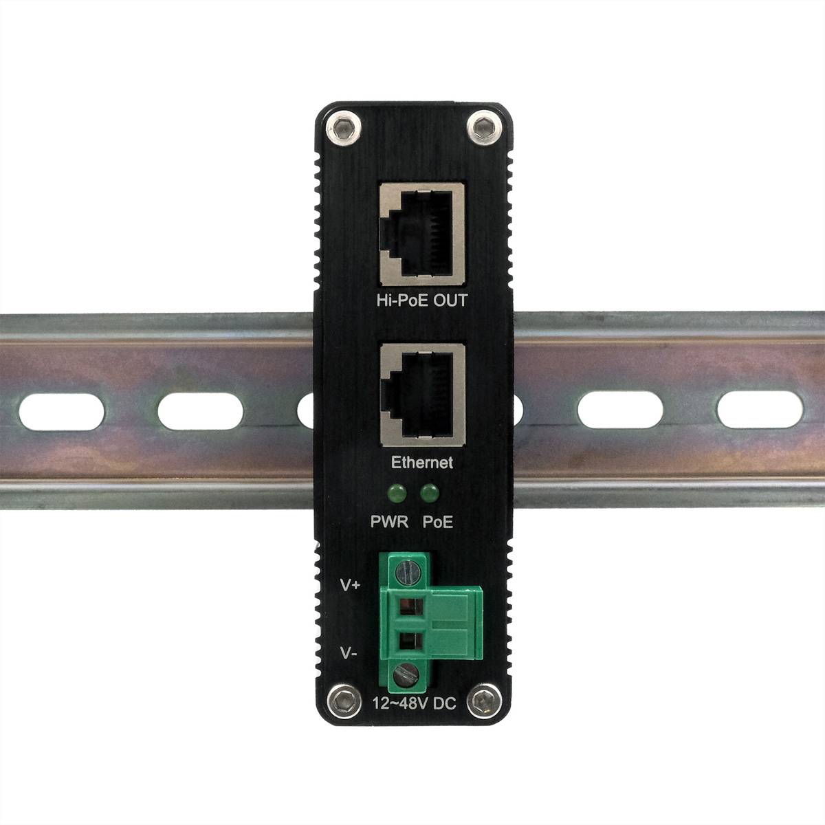 EXSYS PoE++ Gigabit Injektor 60W, -40°C bis +80°C, Gigabit Ethernet, 10,100,1000 Mbit/s, 10/100/1000, IEEE 802.3af, IEEE
