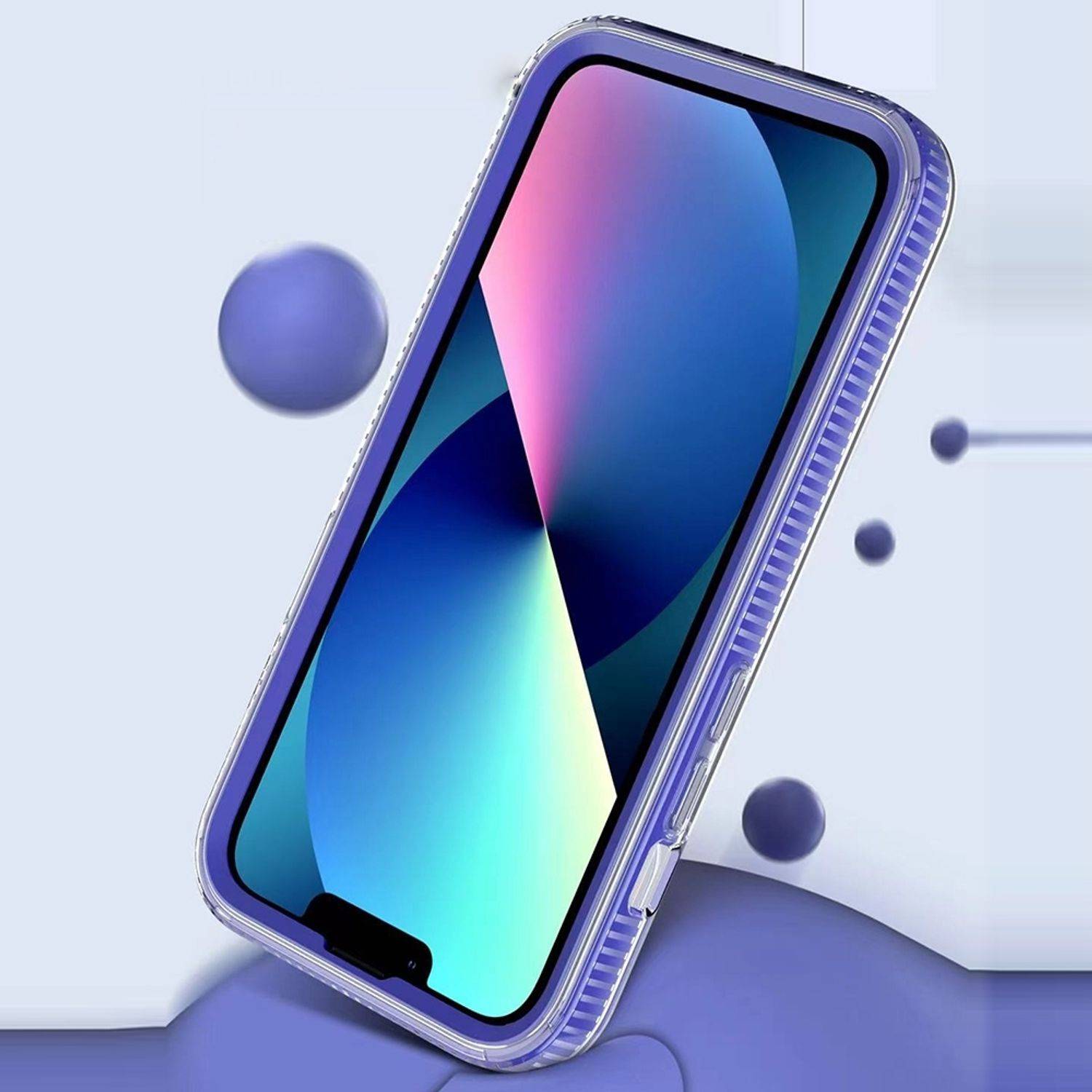 Hülle kompatibel mit Apple iPhone 14 Plus Kunststoff Soft Handyhülle - Handy Case Blau
