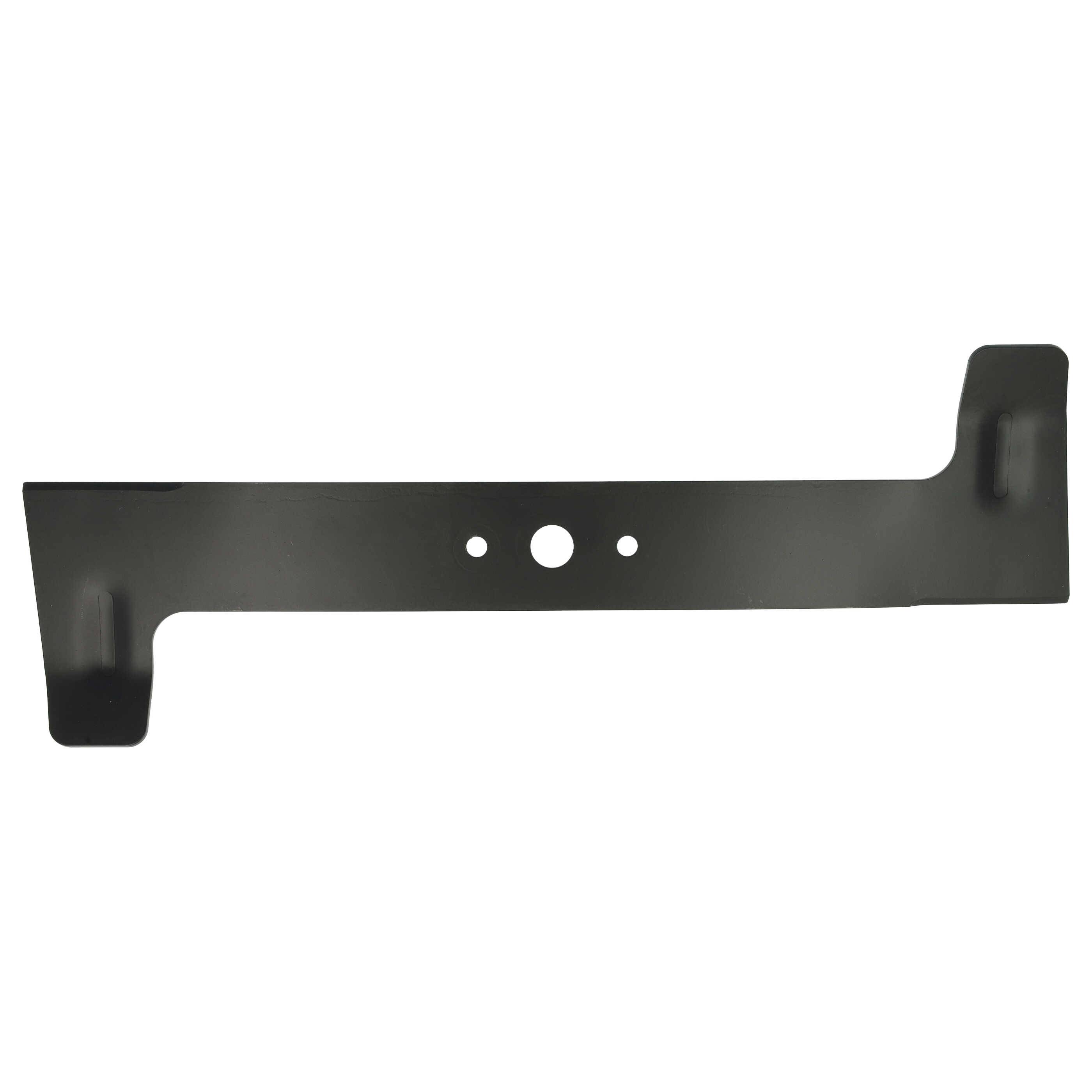 vhbw Ersatz-Messer kompatibel mit Castel Garden CL434, CL434TR, CL480, CL484, 430, 480 Rasenmäher - Ersatzklinge Schwarz, 40MnB-Stahl