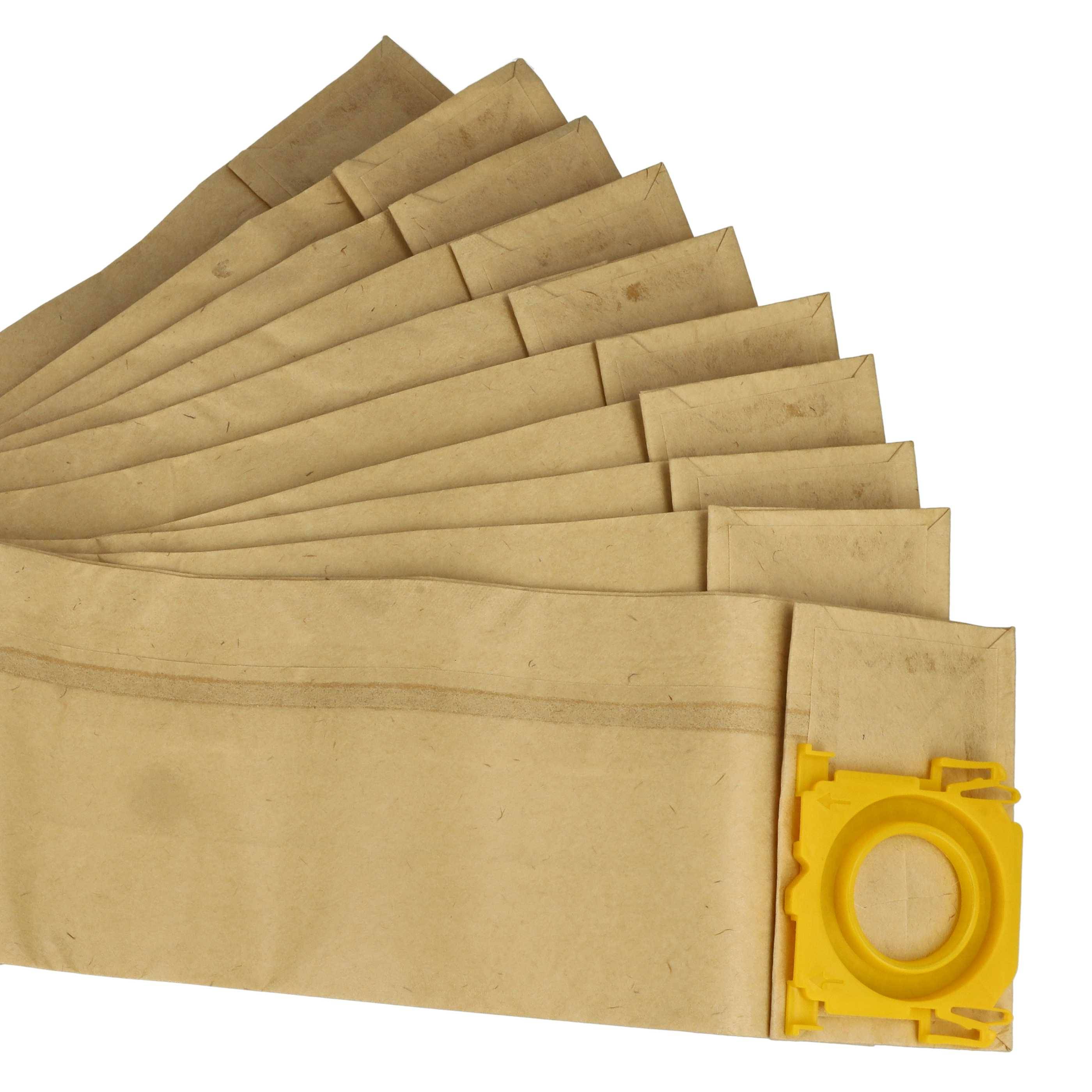 vhbw 50x Staubsaugerbeutel kompatibel mit Sebo Automatic TM 455, Automatic X1, Automatic X2 Staubsauger - Papier, 23,5cm x 15,5cm Sandfarben
