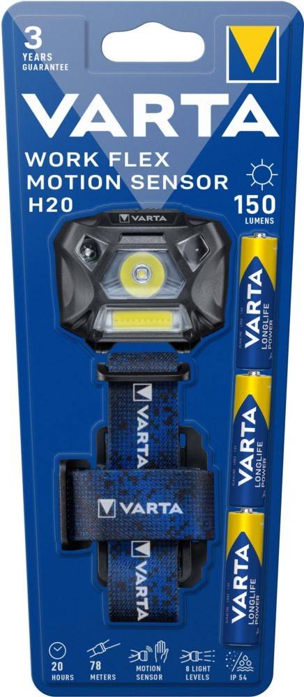 Varta Cons.Varta Kopfleuchte Motion Sensor WorkFlex MoSensorH20