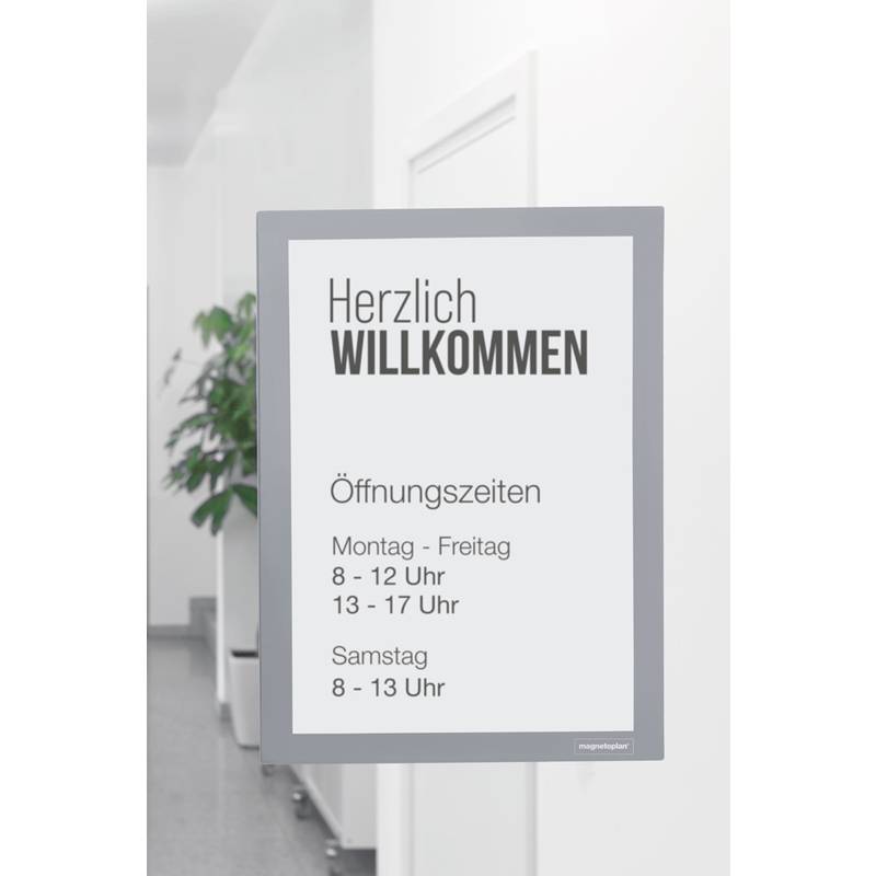 magnetoplan Magnetrahmen magnetofix, DIN A4, grau
