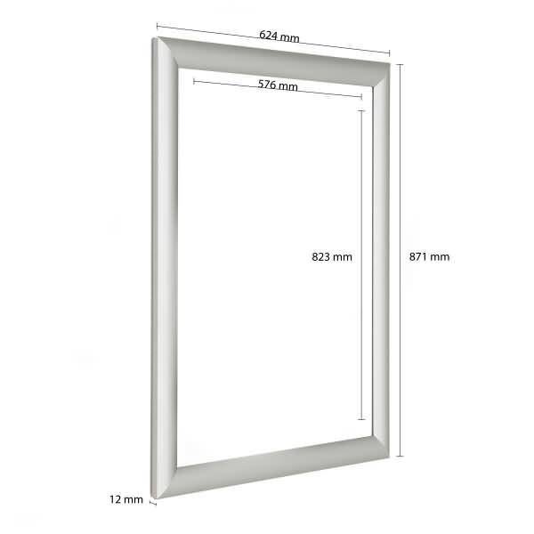 EasyFix-Klapprahmen 25mm Gehrung A1 silber