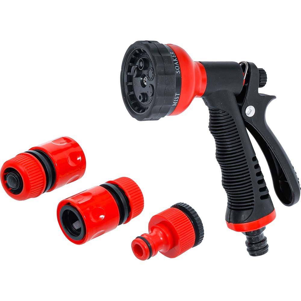 Multifunktionsgartenhandbrause - mit 6 Funktionen - Arbeitsdruck 2 bis 5 bar - 5-tlg.