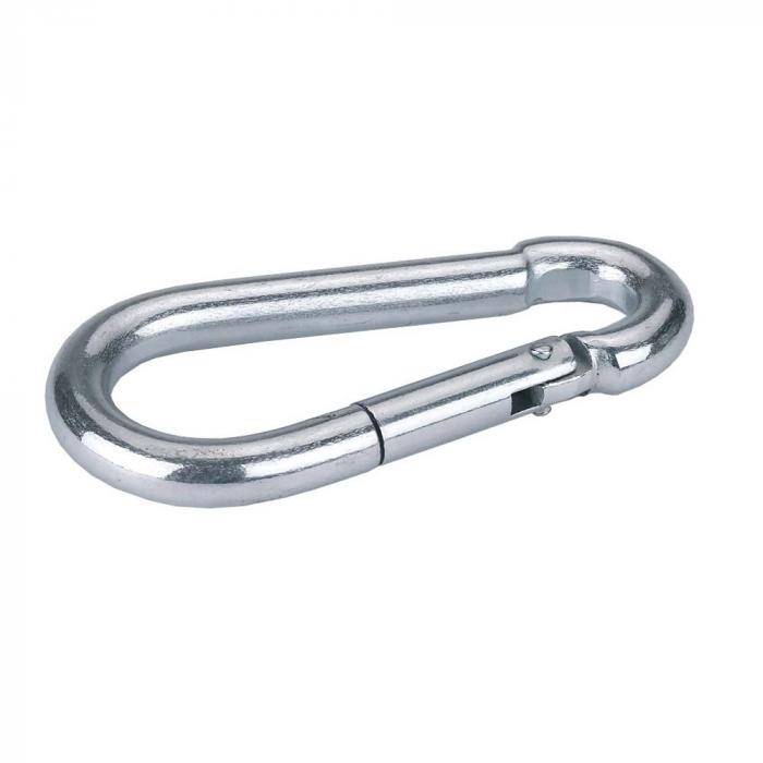 Karabinerhaken - Metall verzinkt - Länge 40 mm - VE 6 Stück - Preis per VE