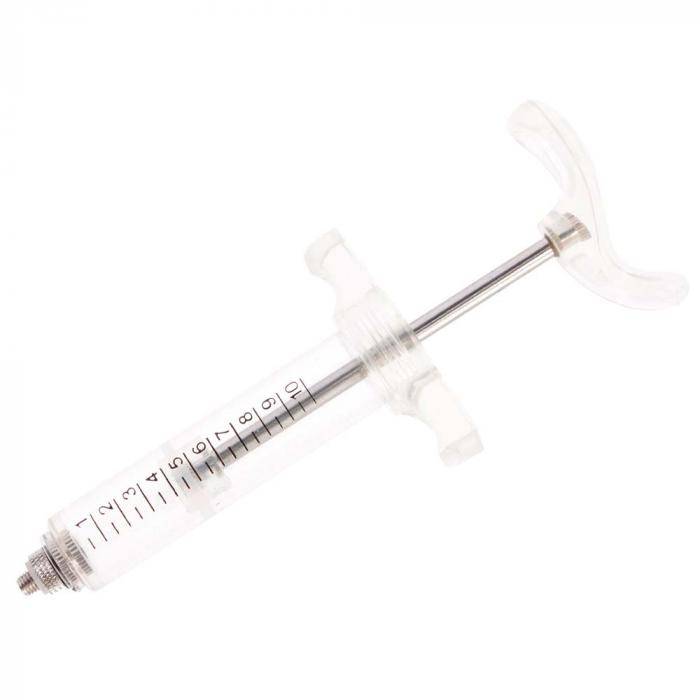 Dosierspritze TU Flex-Master - Kunststoff - mit aufgedruckter Füllskala - mit Gewinde - 10 ml