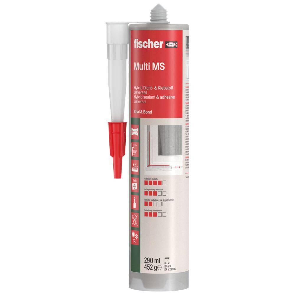 Bauklebstoff Multi MS - Farbe weiß - Inhalt 290 ml