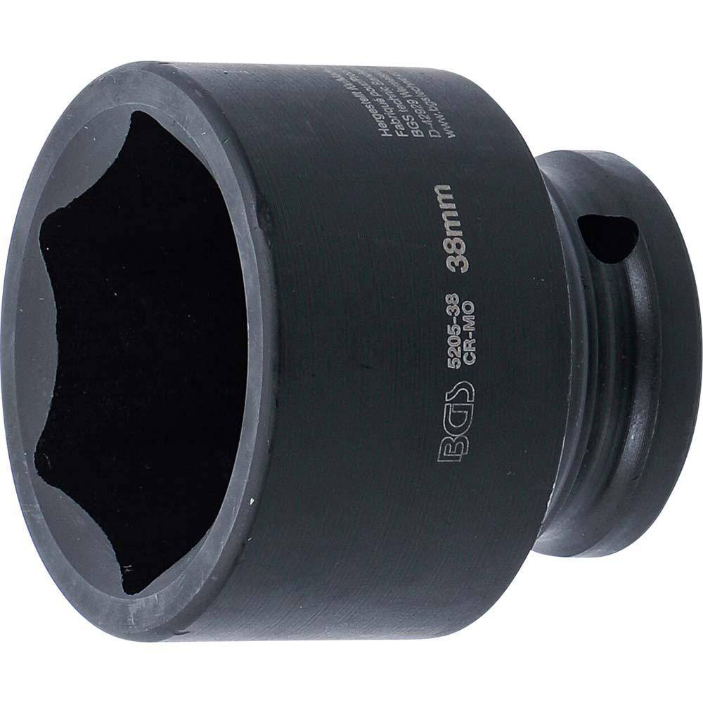 Kraft-Steckschlüsseleinsatz - Sechskant - Antrieb Innenvierkant 12,5 mm (1/2") - SW 38 mm