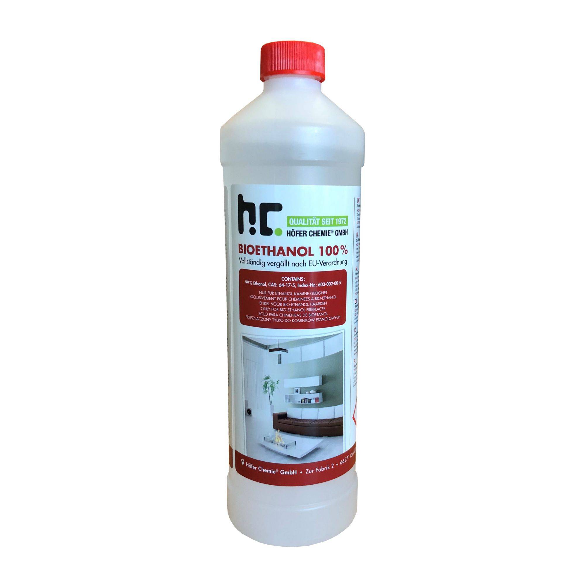 Höfer-Chemie' Bioethanol / Flasche a 1,0 l
