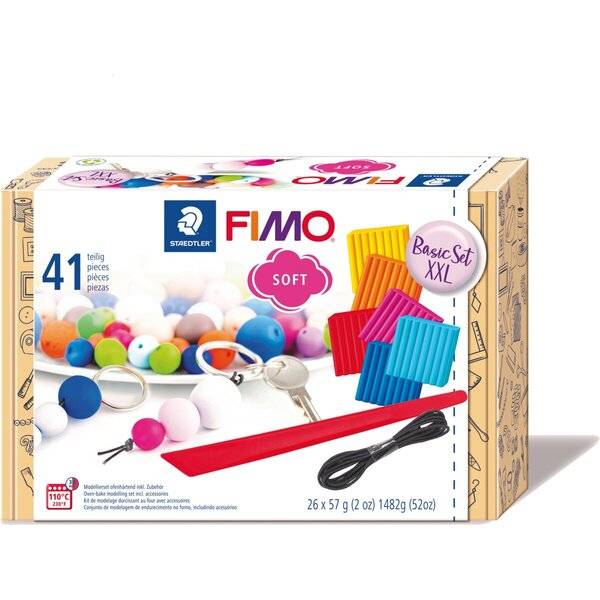 Modelliermasse Set FIMO soft Basic XXL