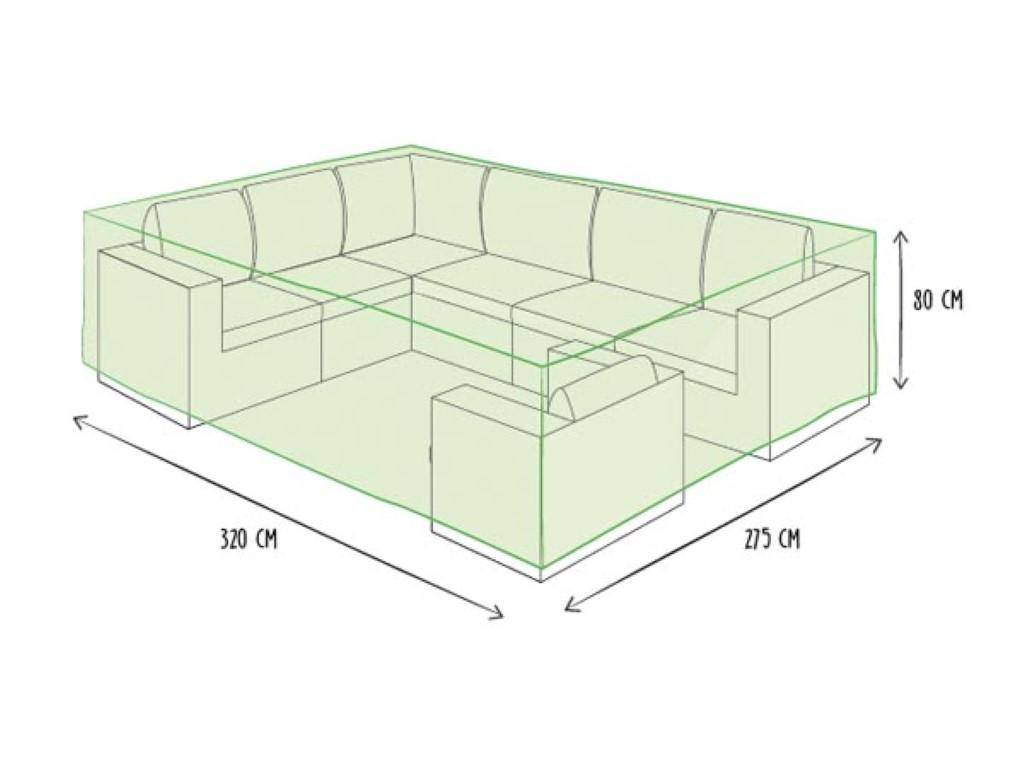 Perel Außenhülle für Loungeset - 320x275x80cm