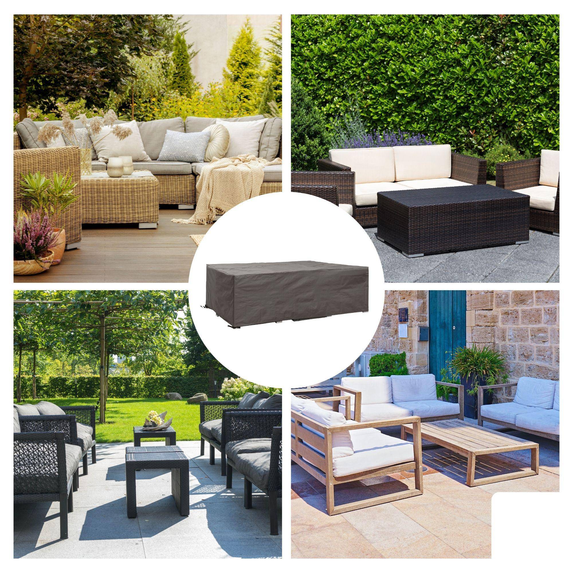 Perel Auenhlle fr Lounge-Set - 280x230x80cm