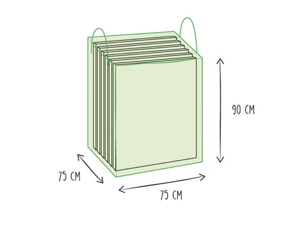 Perel Outdoor-Abdeckung Tasche fr Lounge-Kissen - 75x75x90cm