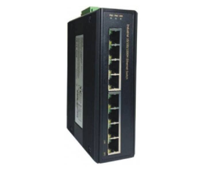 Barox barox PC-IA800, Managed Industrial Ethernet-Switch, 8 Gigabit-Ports, erweiterter Temperaturbereich, robustes Gehä