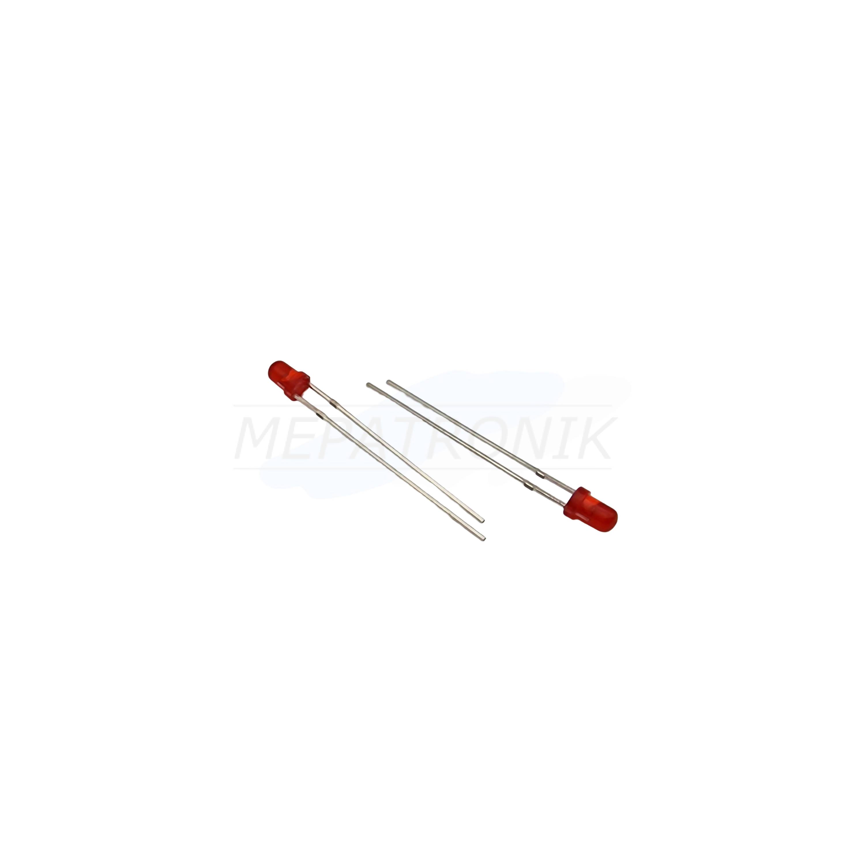 3MM ROT LED3MM ROT THT LEUCHTDIODE | Set 100 Stück