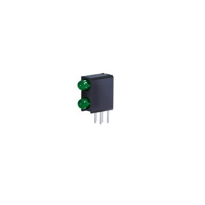 L-934EB/2GD LED3MM_GREEN_Kunststoffblock_BI-LEVEL THT LEUCHTDIODE | Set 500 Stück