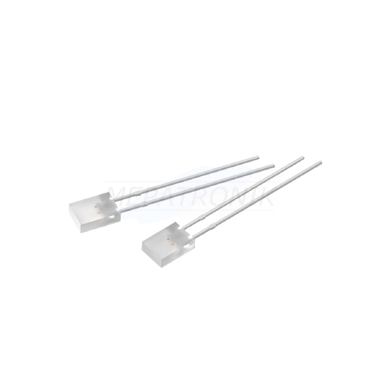 L-119EGWT LED2MMX5MM WEISS DIFFUS RECHTECKIG THT LEUCHTDIODE ROT/GRÜN | Set 500 Stück