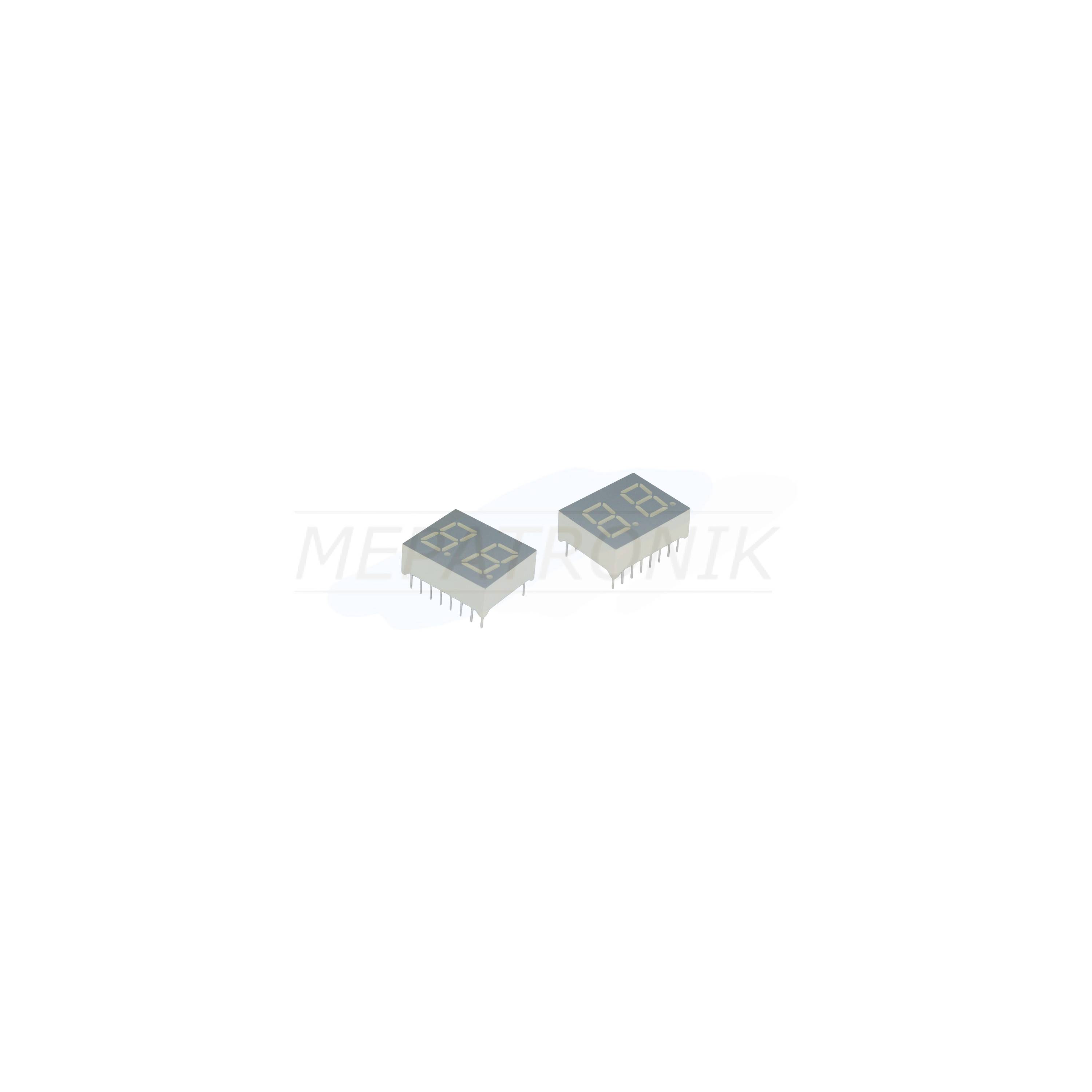 DA56-51SURKWA 7-SEGMENT-ANZEIGE-2 ZEICHEN THT LEUCHTDIODE ROT | Set 20 Stück