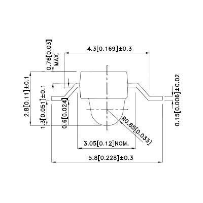 KM2520YD09 LED2.5x2x2.8MM_Z-BENT_GELB SMT LEUCHTDIODE | Set 1000 Stück