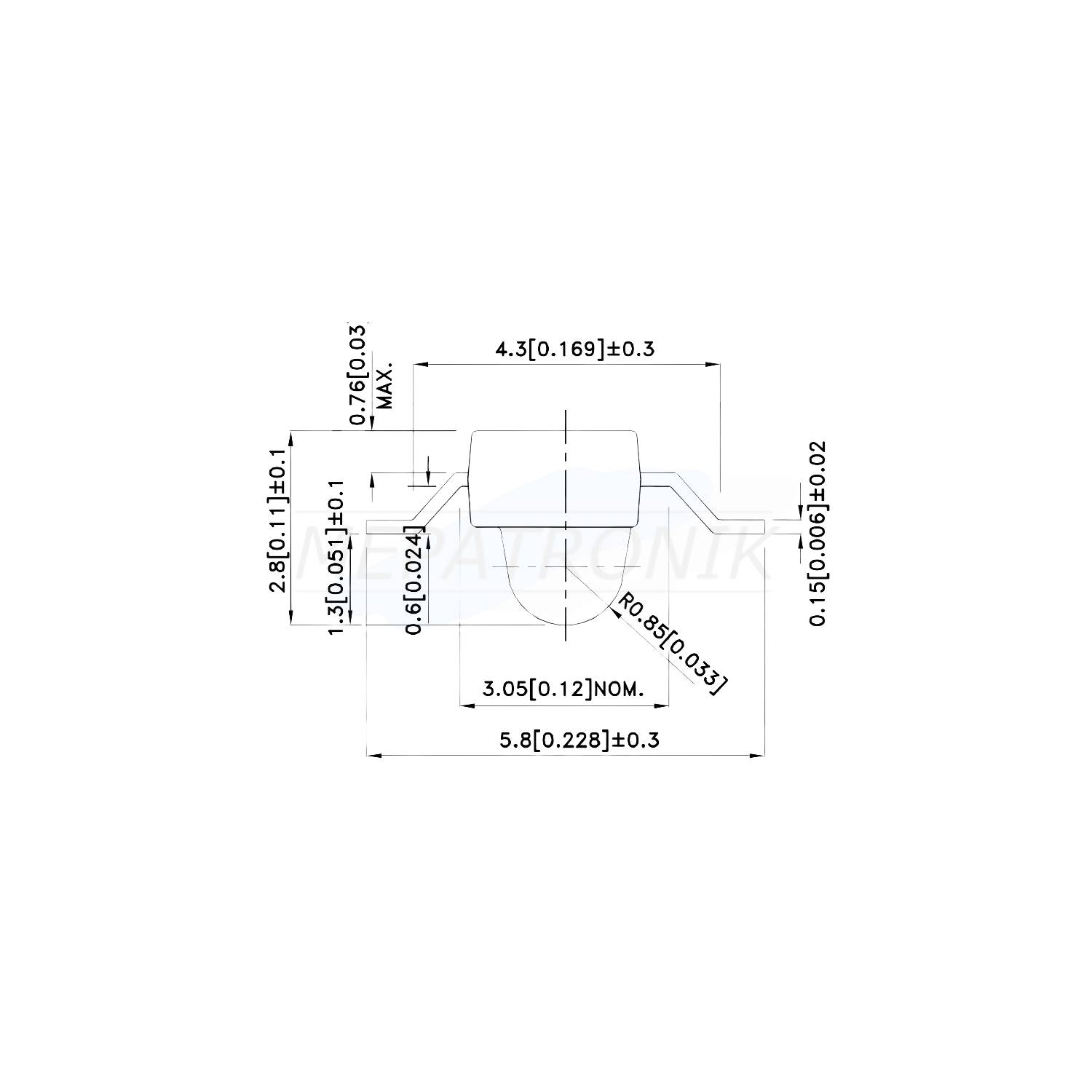 KM2520YD09 LED2.5x2x2.8MM Z-BENT GELB SMT LEUCHTDIODE | Set 1000 Stück