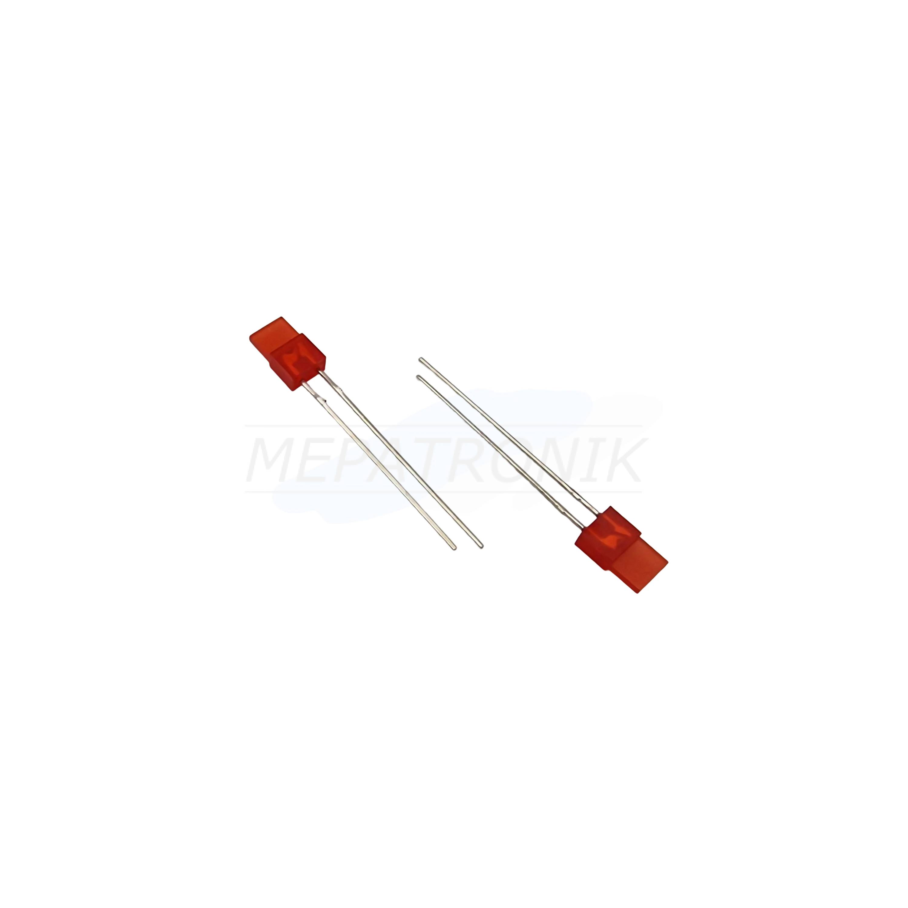 L-103IDT LED5MMx7MM ROT RECHTECKIG THT LEUCHTDIODE | Set 1000 Stück