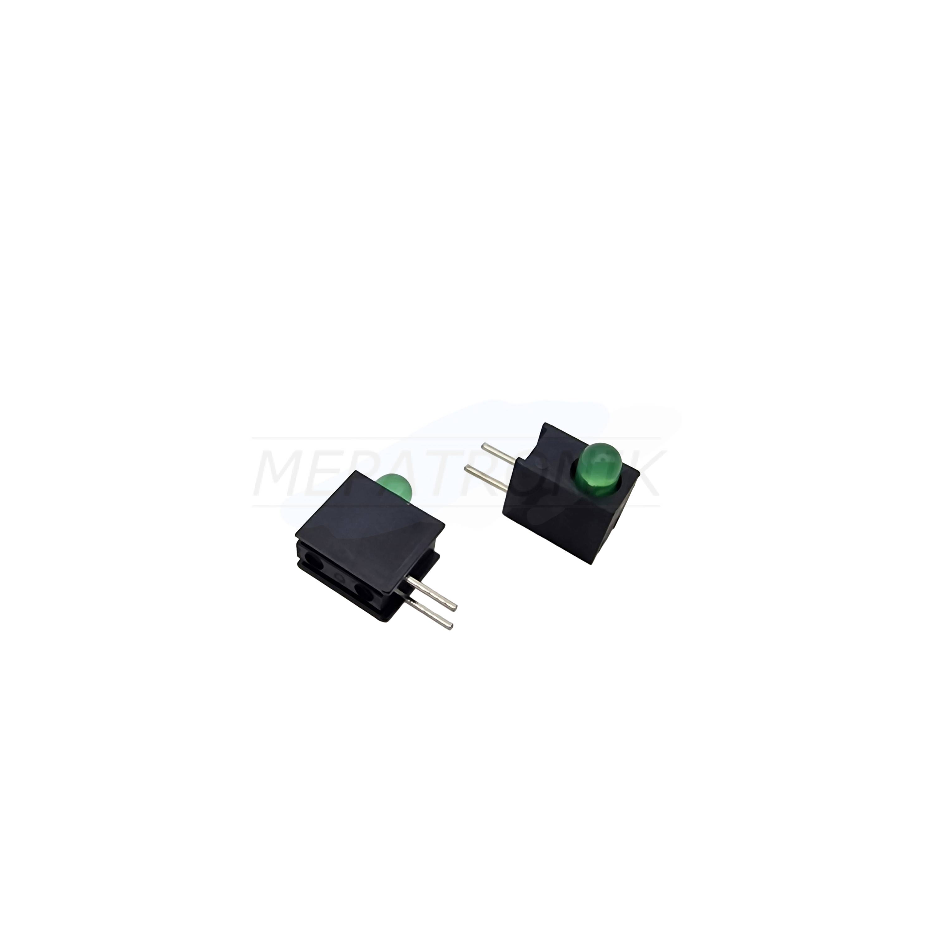 L-1384AD/1GD LED3.4MM GREEN Kunststoffblock SINGLE-LEVEL THT LEUCHTDIODE | Set 500 Stück