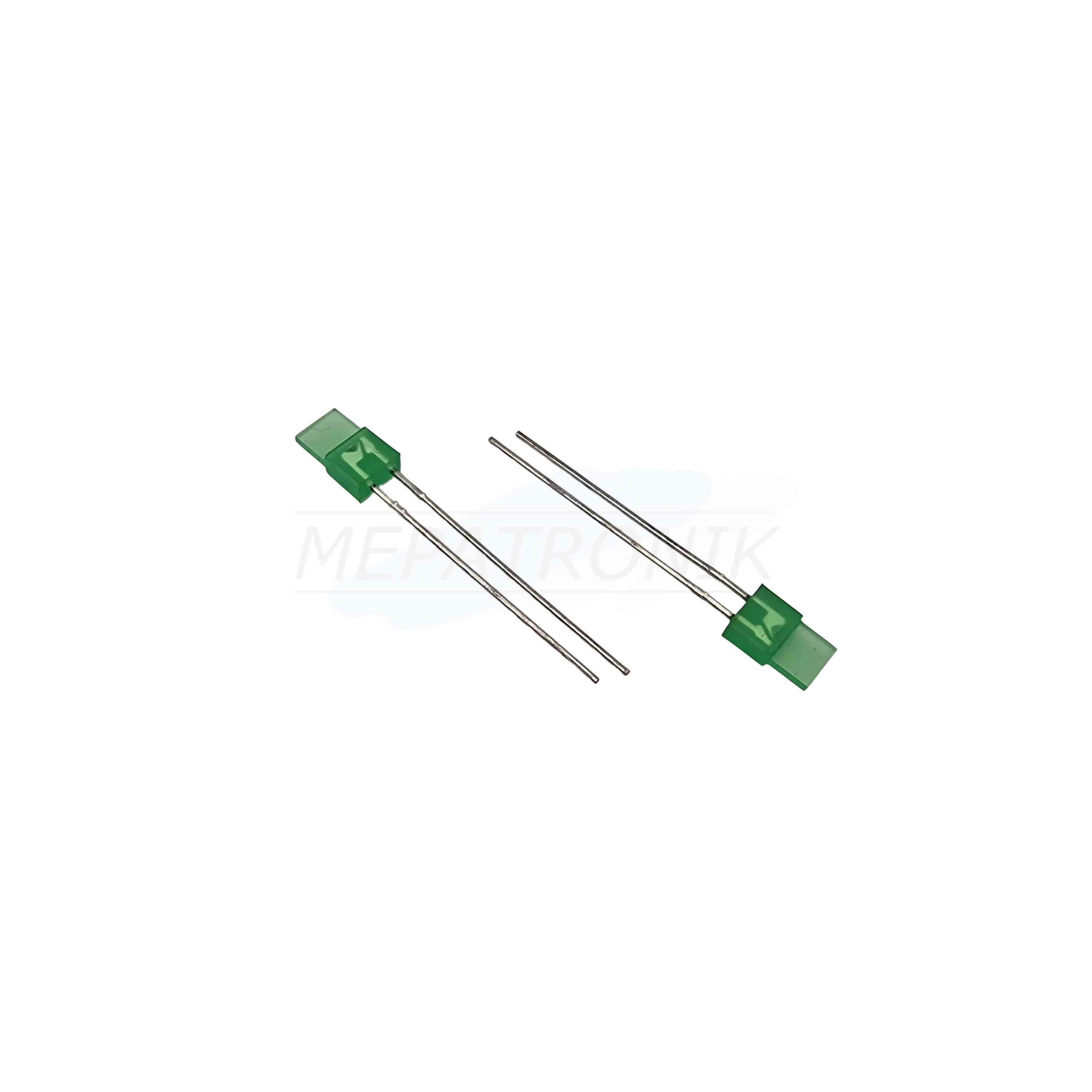 L-153GDT LED2.3MMx7MM GREEN RECHTECKIG THT LEUCHTDIODE | Set 1000 Stück