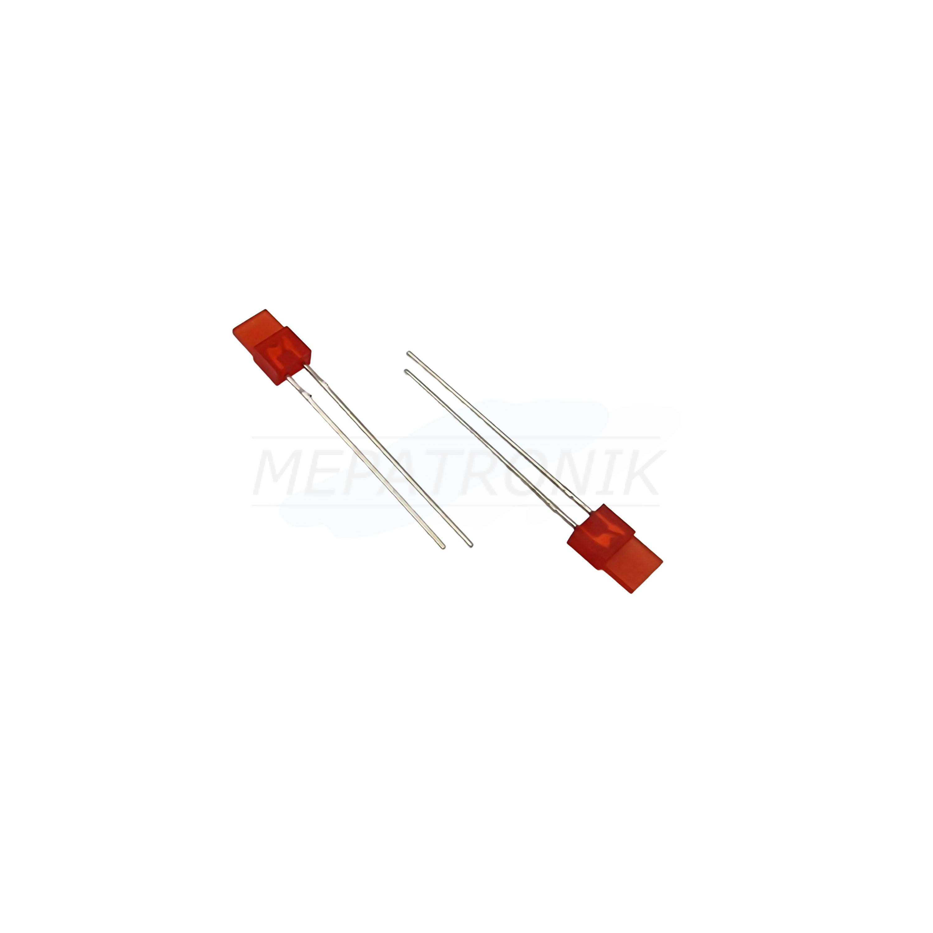 L-153IDT LED2.3MMx7MM ROT RECHTECKIG THT LEUCHTDIODE | Set 1000 Stück