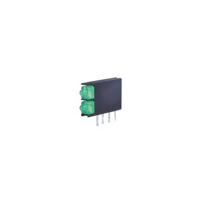 L-4060VH/2GD LED1.8MM_GREEN_Kunststoffblock_BI-LEVEL THT LEUCHTDIODE | Set 500 Stück